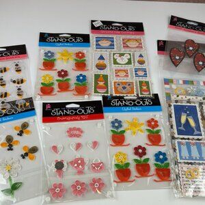 NEW Provo Craft Stand-Outs Stickers 8 packages/themes